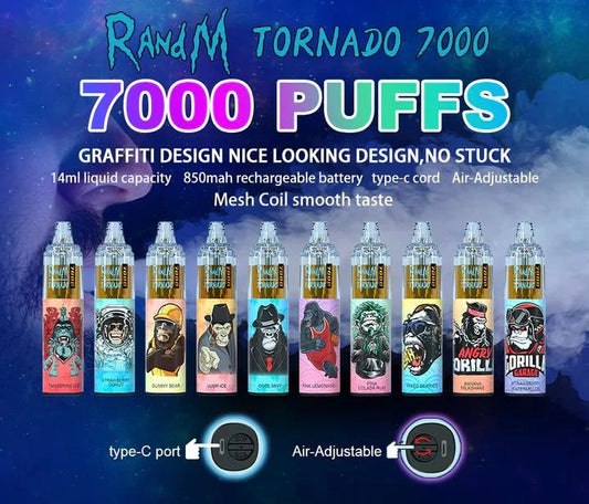 Randm Tornado 7000 Puffs